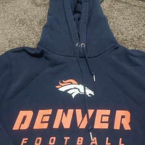 Nike NFL Denver Broncos Hoodie Men’s Size M Navy Blue Football Pullover